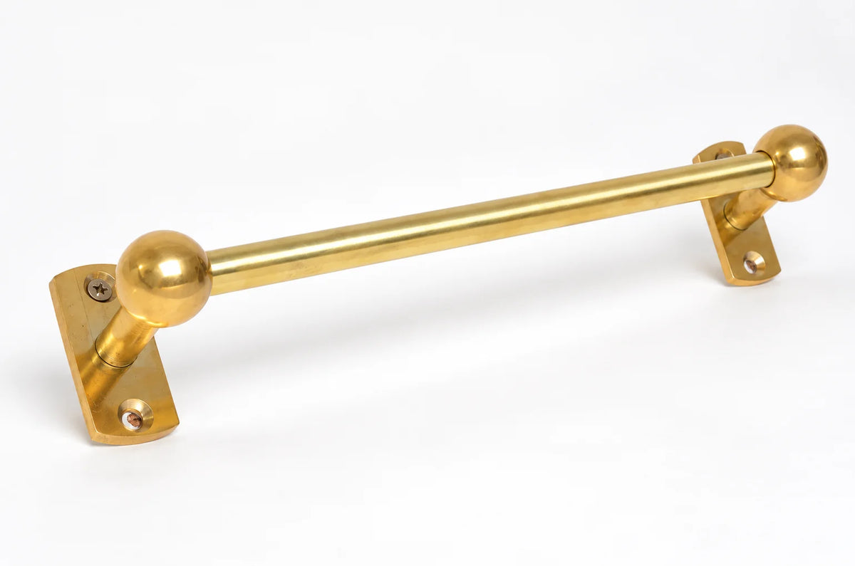 Title Unlacquered Brass Café Curtain Rod, 16 mm Solid Brass Window Rod